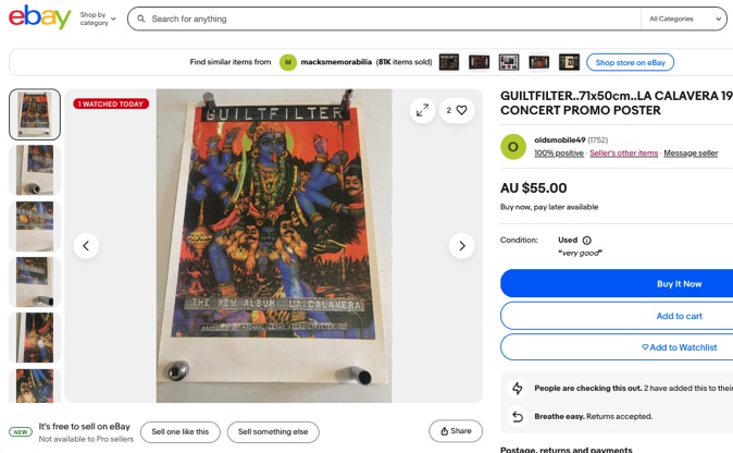 OLD POSTER ON EBAY